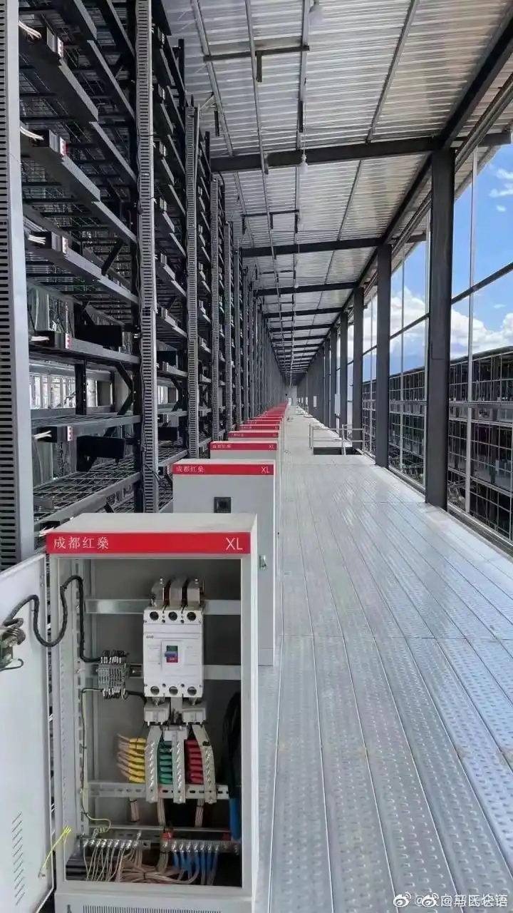 An overview of a modern mining farm in Sweden utilizing green energy sources